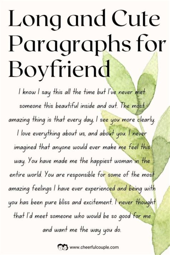 Cute Paragraphs To Text Your Crush To Melt Their Heart