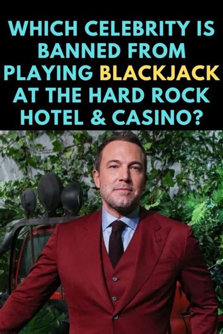 Which celebrity is banned from playing blackjack at the Hard Rock Hotel
